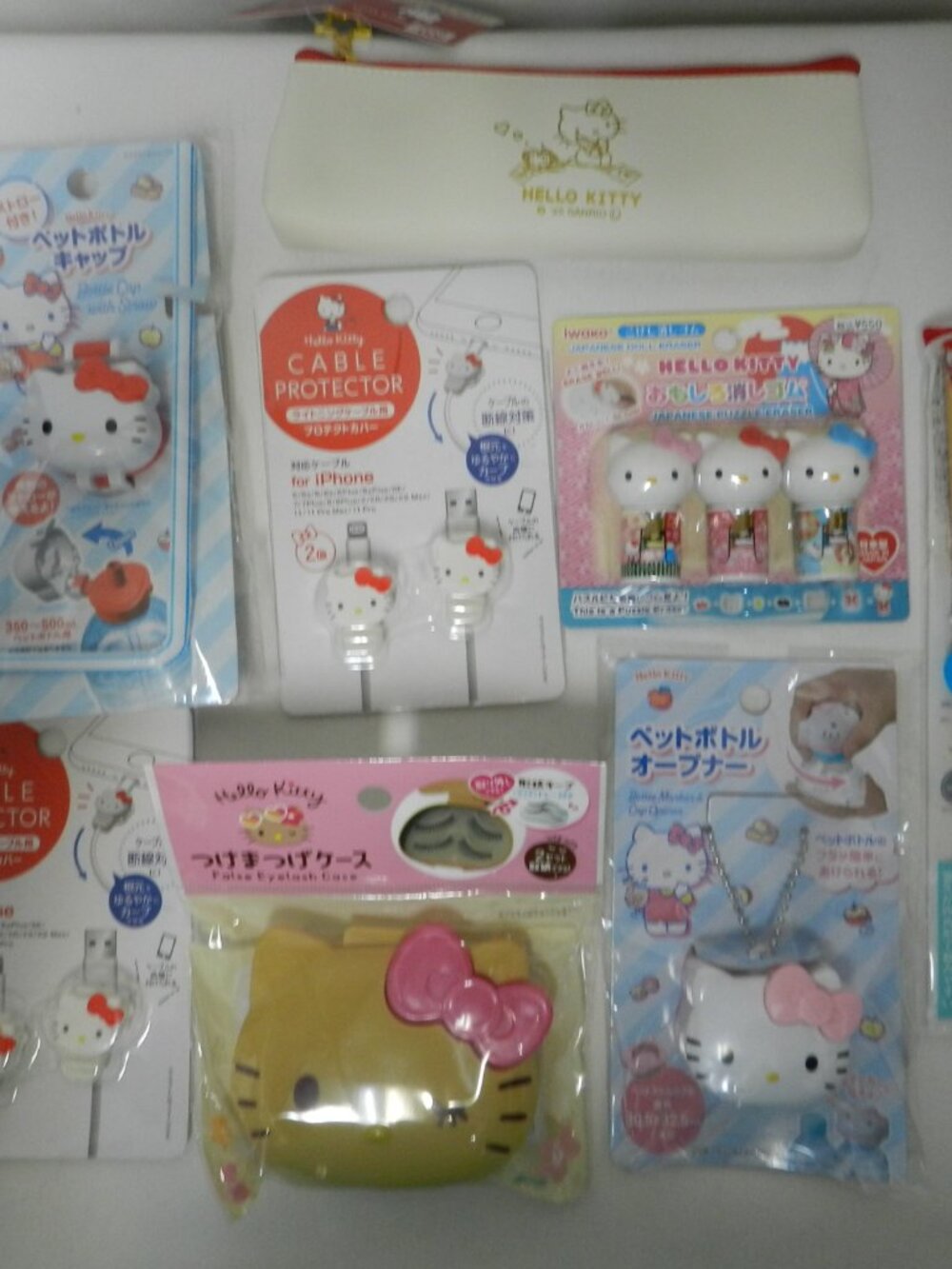 Hello Kitty Sanrio Variety Lot 8 includes Erasers Chopsticks Pencil Case NEW